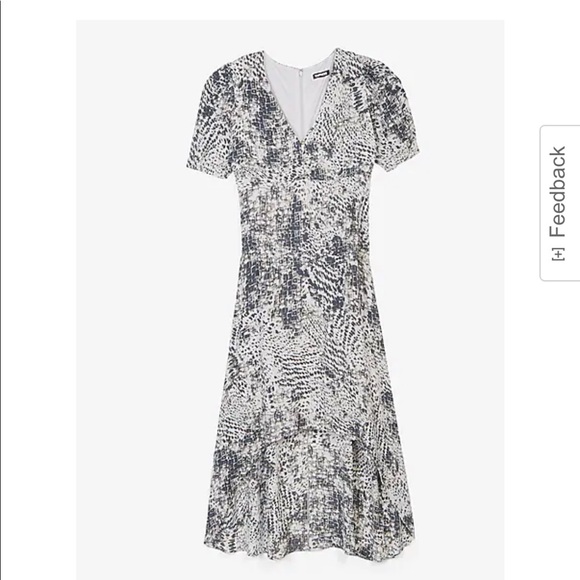 Express Animal Print Hi-Lo Maxi Dress size Medium - Picture 1 of 3